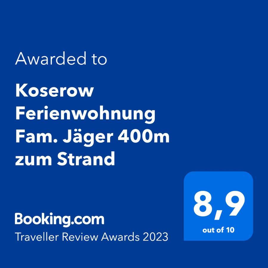 Koserow Ferienwohnung Fam. Jaeger 400M Zum Strand Esterno foto